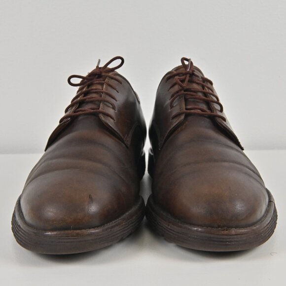 VTG Rockport Genuine Leather Vibram Sole Brown Oxfords US10 UK9.5 Made Portugal - Picture 4 of 16